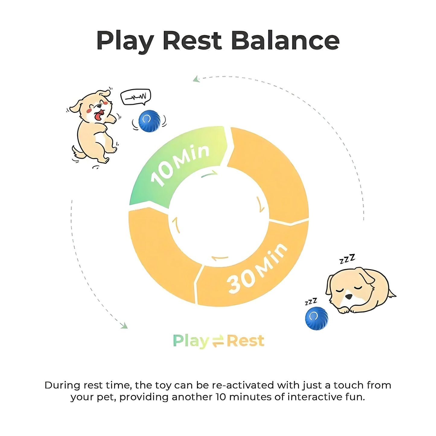 Zoomie Ball – Interactive Bouncing Toy for Dogs